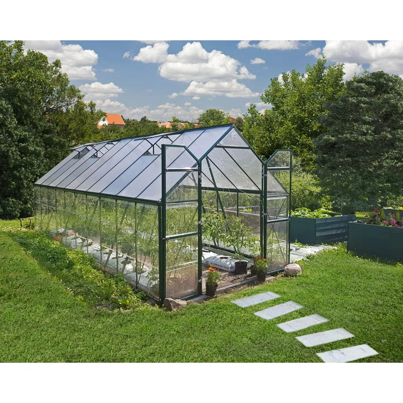 Palram - Canopia Balance 8' W Hobby Greenhouse - Green