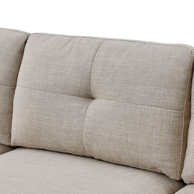 Chenault 92′′ Wide Reversible Modular Sofa & Chaise With Ottoman