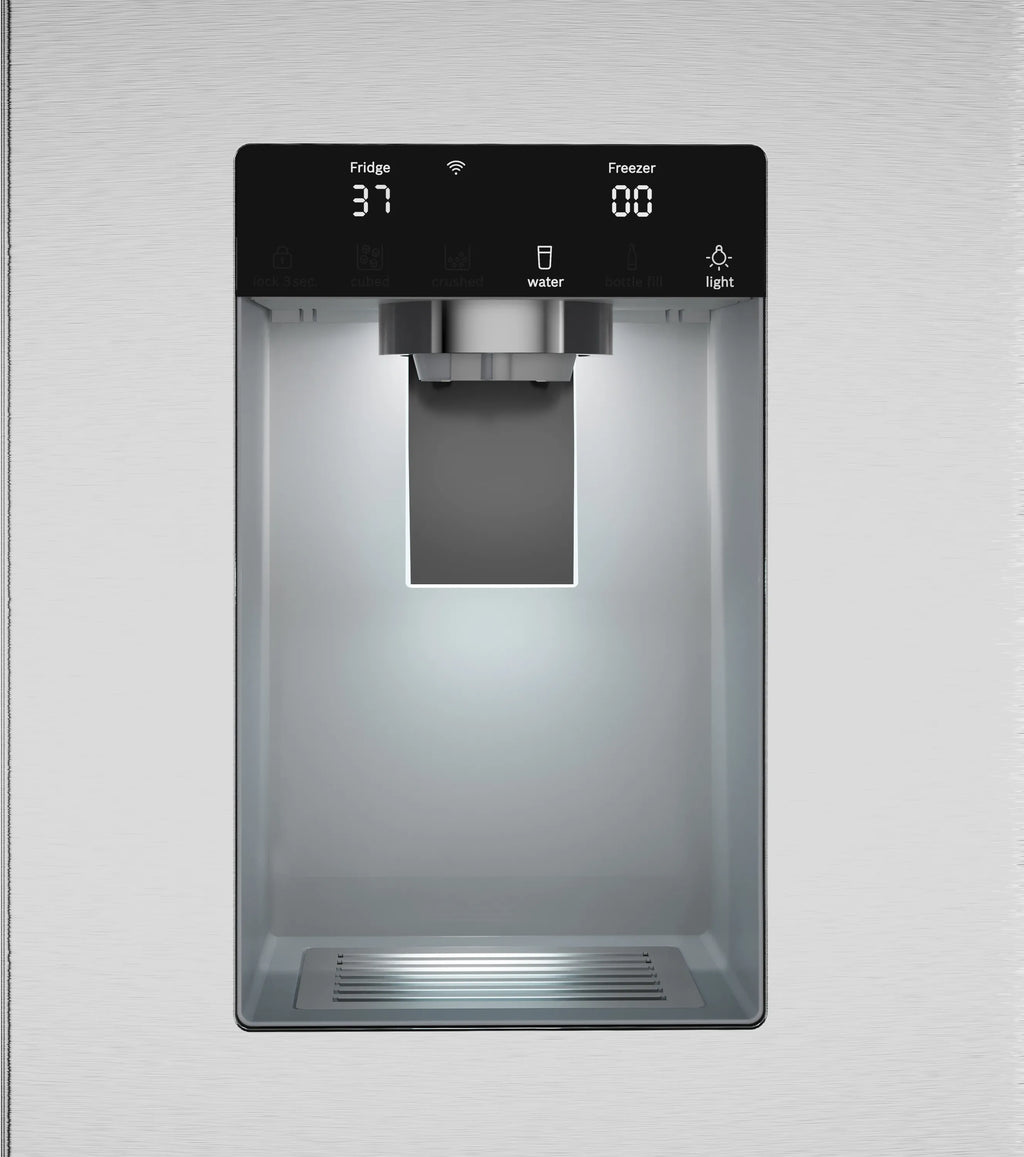 Bosch B36FD52SNS 500 Series French Door Bottom Mount Refrigerator 36'' Stainless steel (with anti-fingerprint). Total No Frost