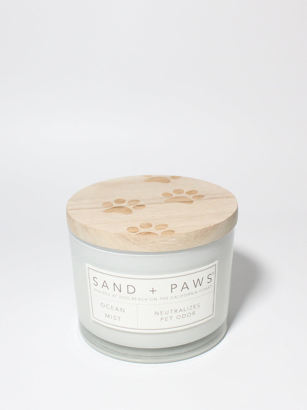 Elegant Sand + Paws Ocean Mist 12 oz scented candle