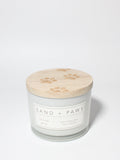 Elegant Sand + Paws Ocean Mist 12 oz scented candle