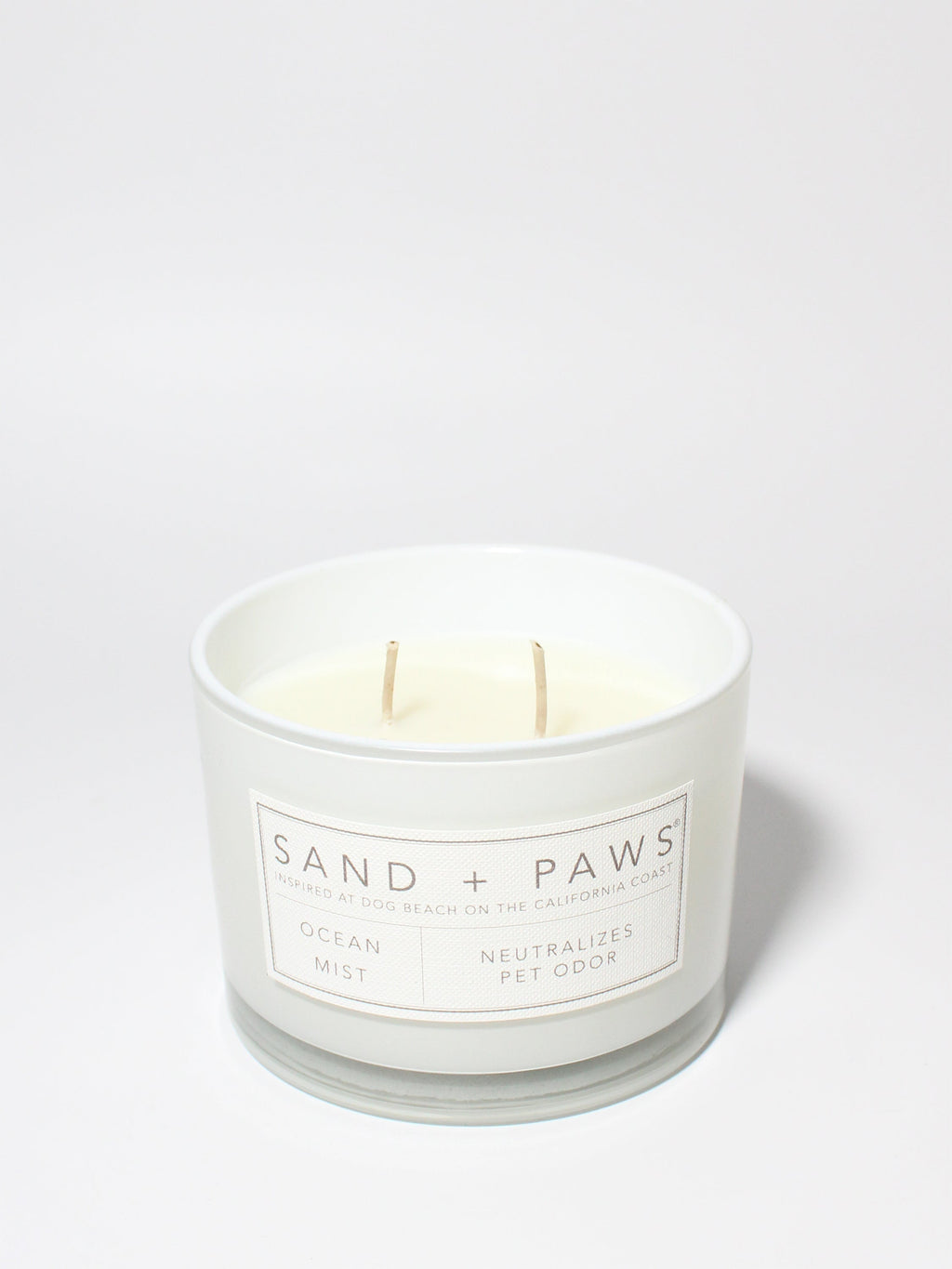 Elegant Sand + Paws Ocean Mist 12 oz scented candle