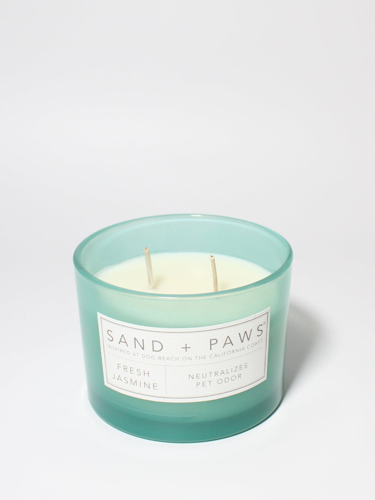 Elegant Sand + Paws Fresh Jasmine 12 oz scented candle
