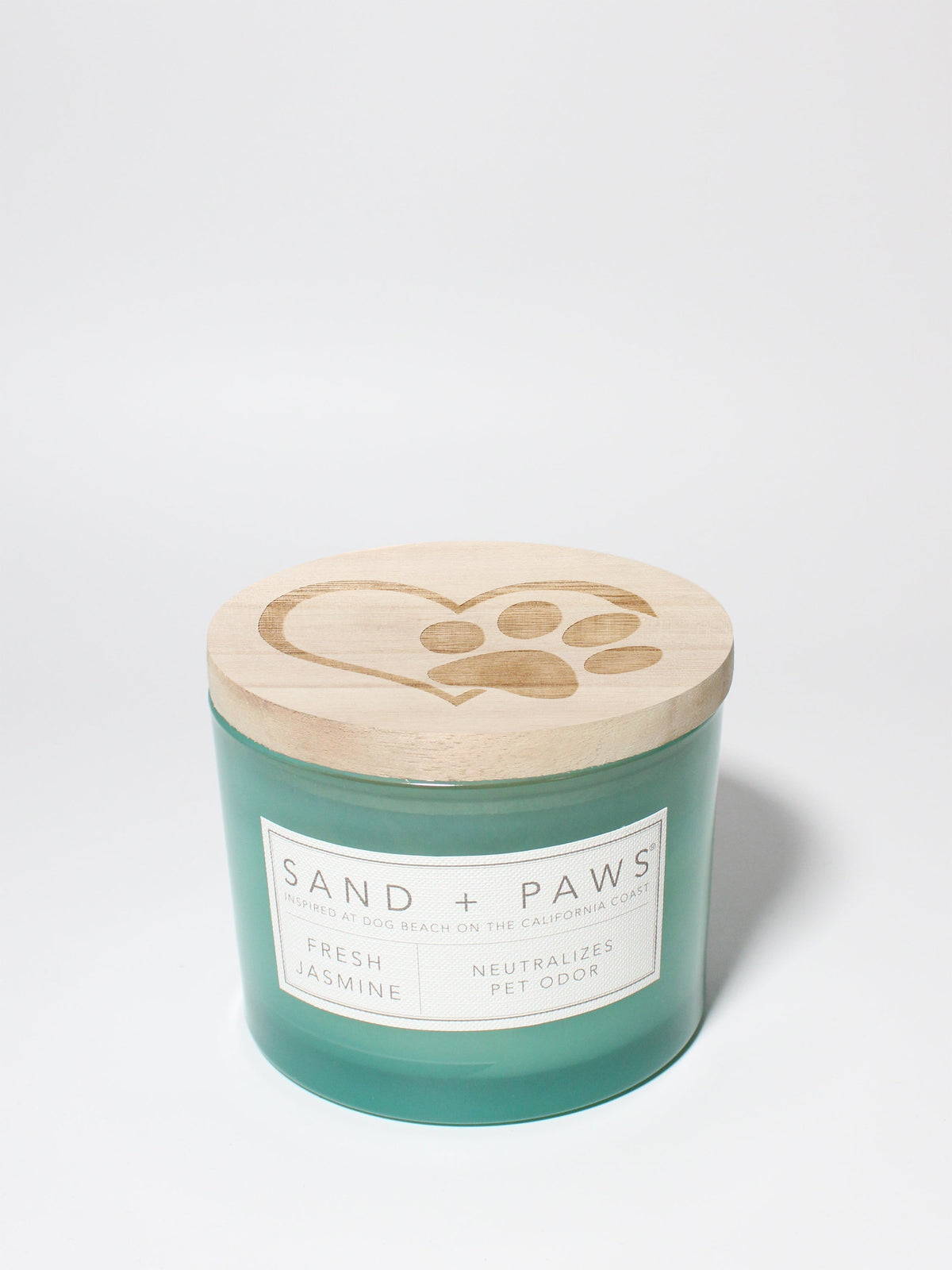Elegant Sand + Paws Fresh Jasmine 12 oz scented candle