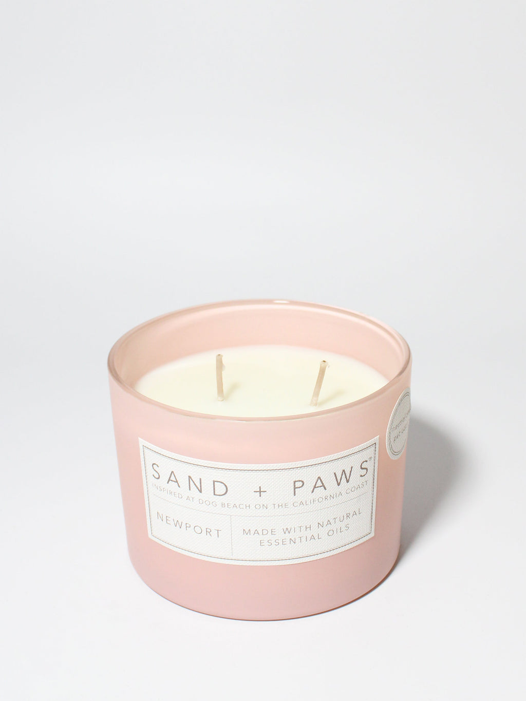 Elegant Sand + Paws Newport 12 oz scented candle