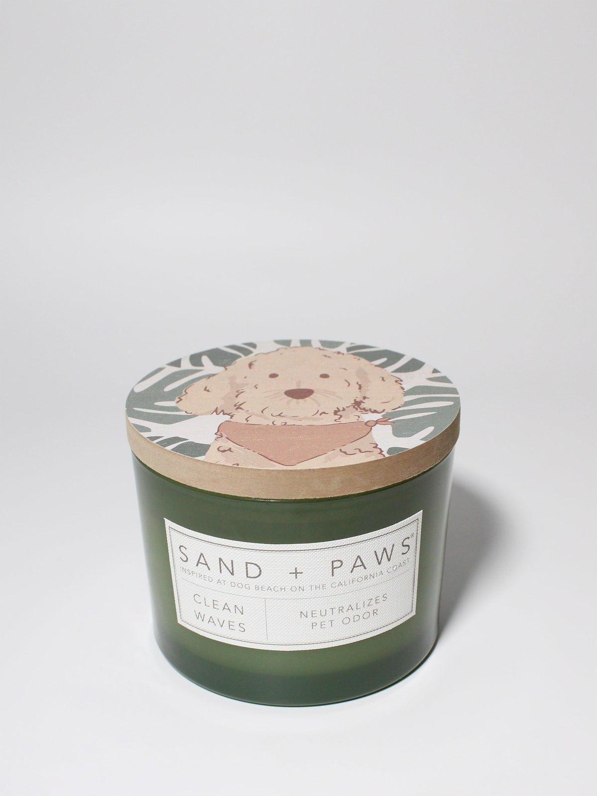 Elegant Sand + Paws Clean Waves 12 oz scented candle