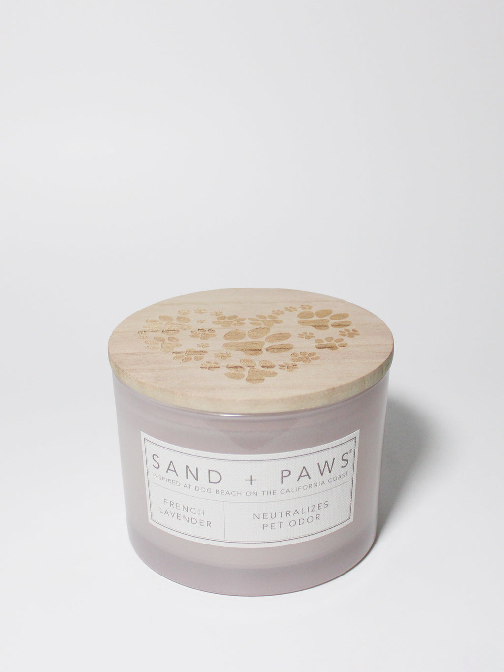 Elegant Sand + Paws French Lavender 12 oz scented candle
