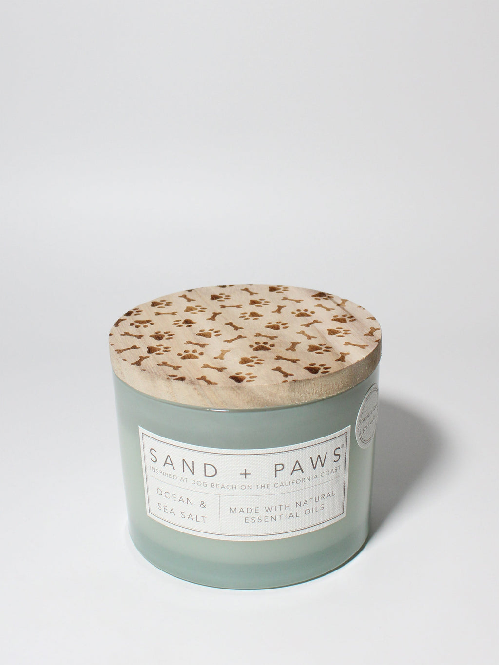 Elegant Sand + Paws Ocean & Sea Salt 12 oz scented candle