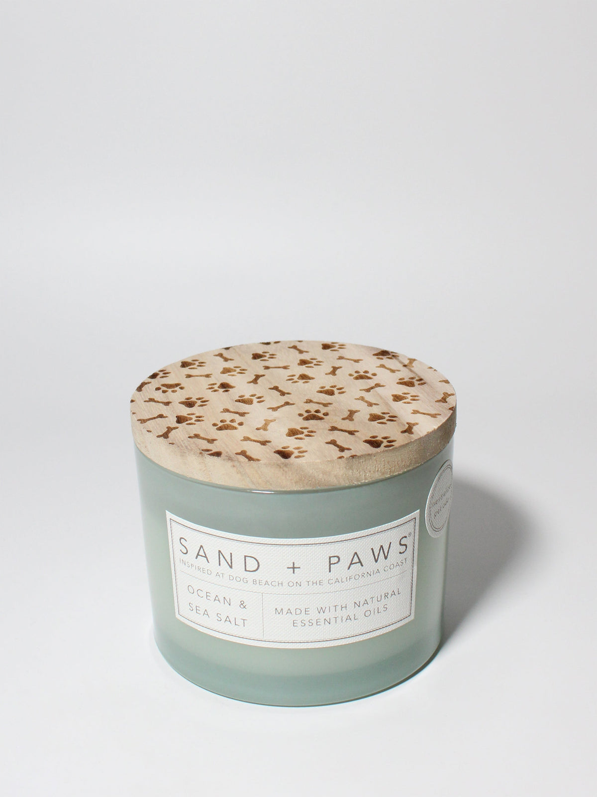 Elegant Sand + Paws Ocean & Sea Salt 12 oz scented candle