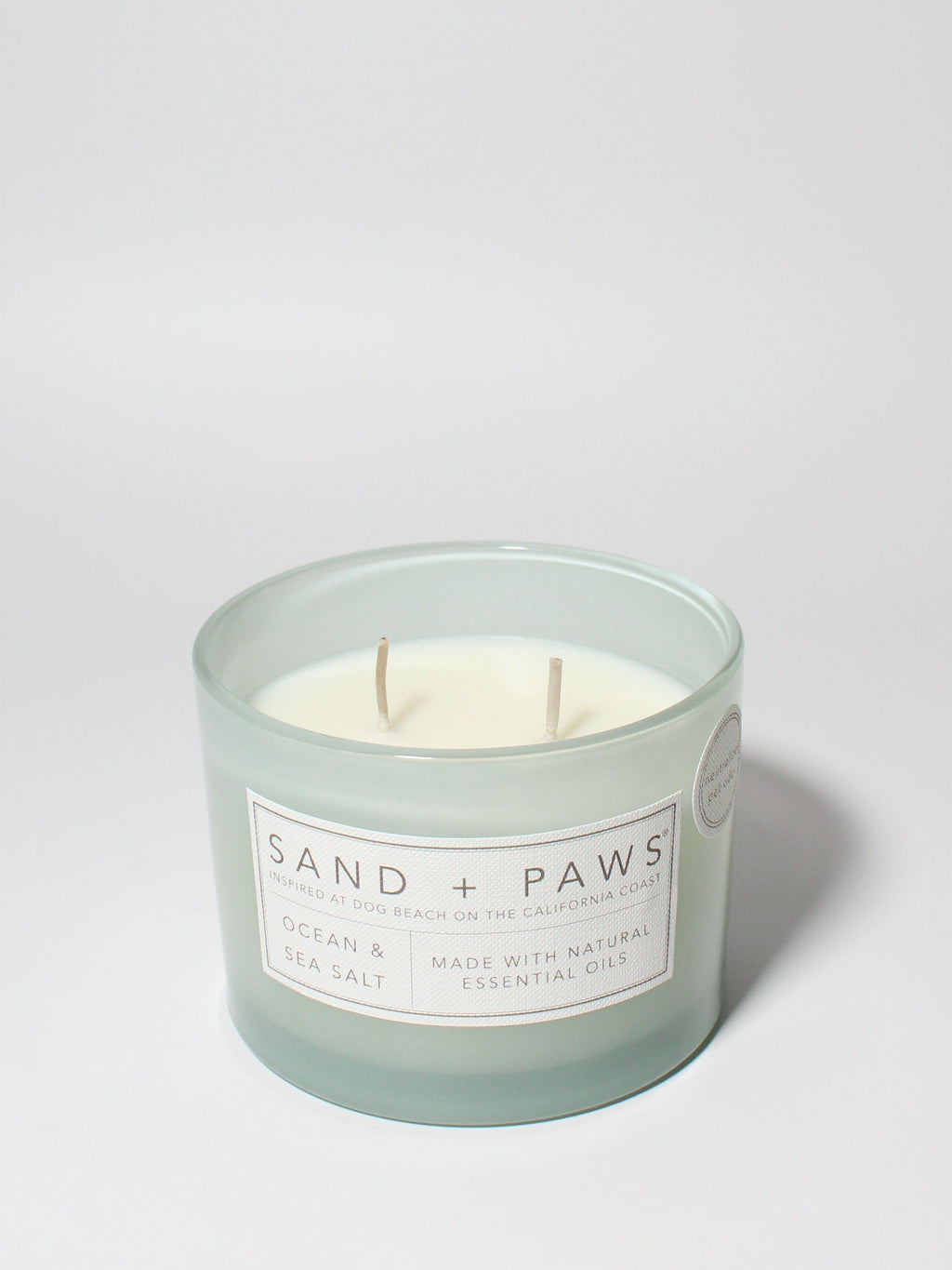 Elegant Sand + Paws Ocean & Sea Salt 12 oz scented candle