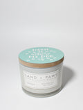 Elegant Sand + Paws Gardenia 12 oz scented candle