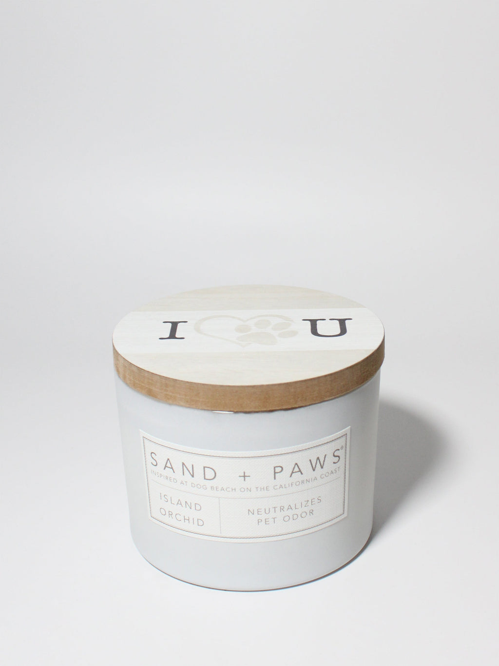 Elegant Sand + Paws Island Orchid 12 oz scented candle