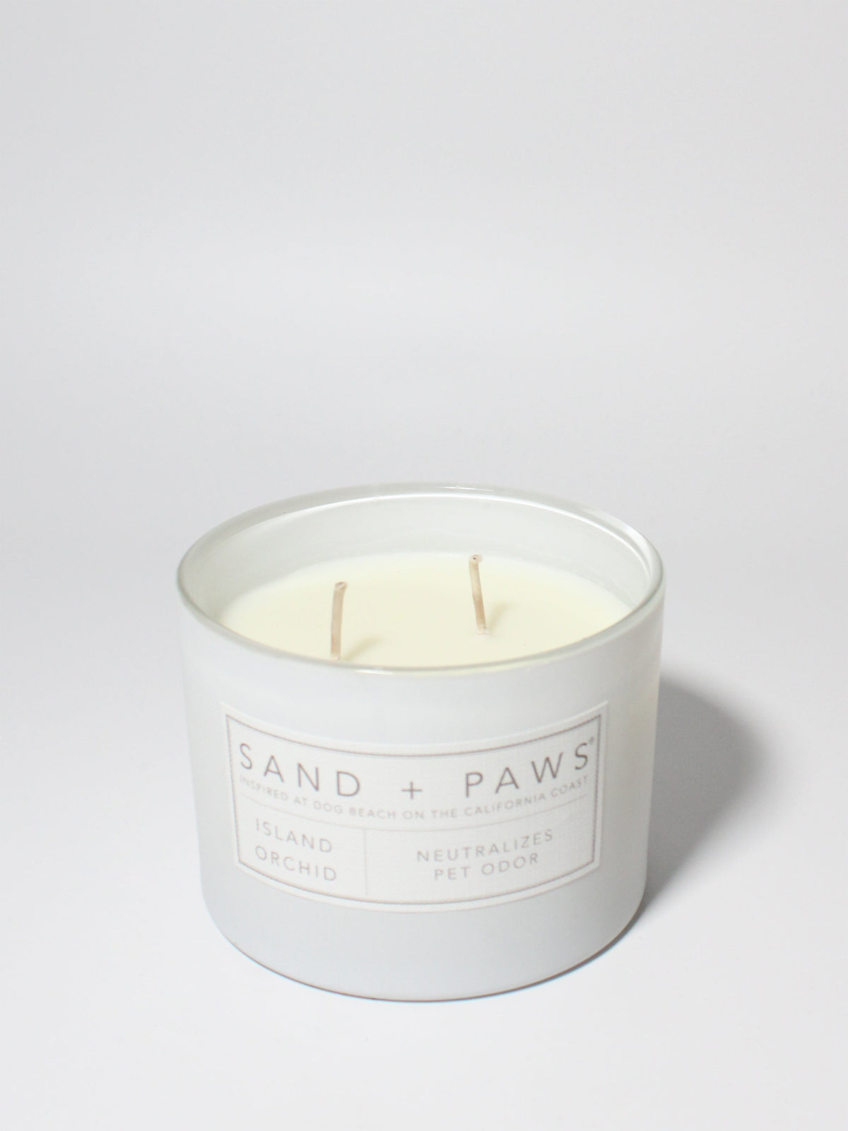 Elegant Sand + Paws Island Orchid 12 oz scented candle