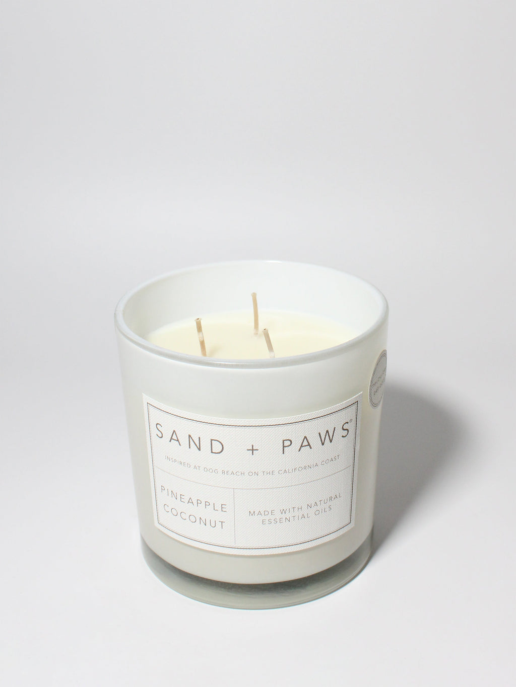 Elegant Sand + Paws Pineapple Coconut 21 oz scented candle
