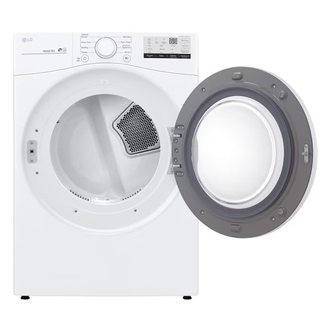 LG 7.4-cu ft Stackable Electric Dryer (White) ENERGY STAR
