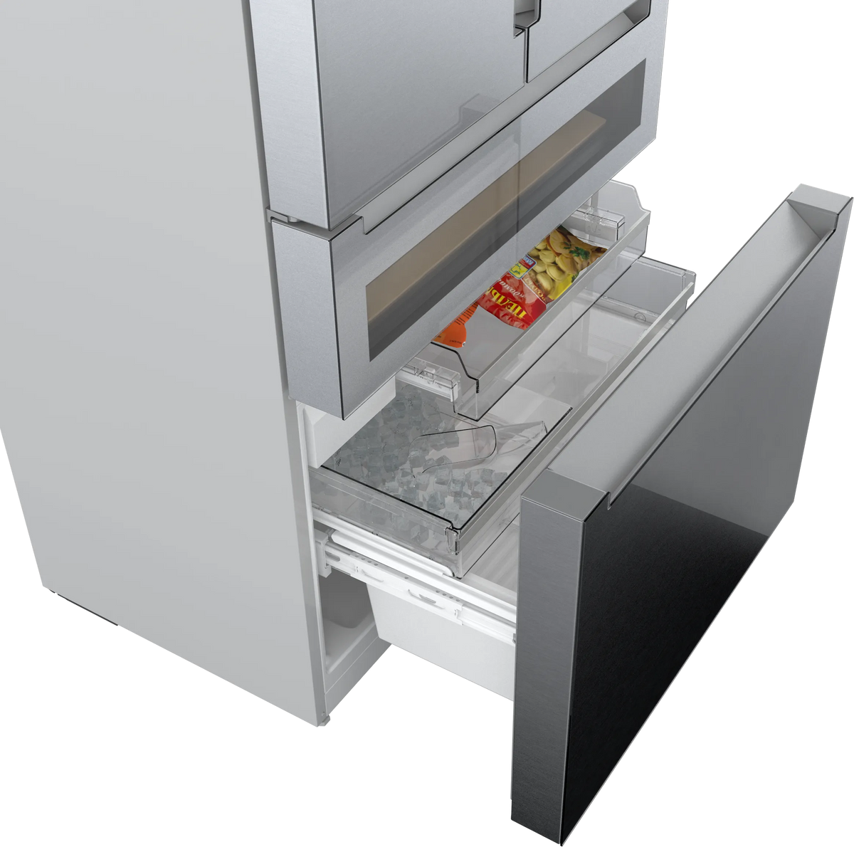 Bosch B36CL81ENG 800 Series French Door Bottom Mount Refrigerator. Glass door 36'' Stainless Steel