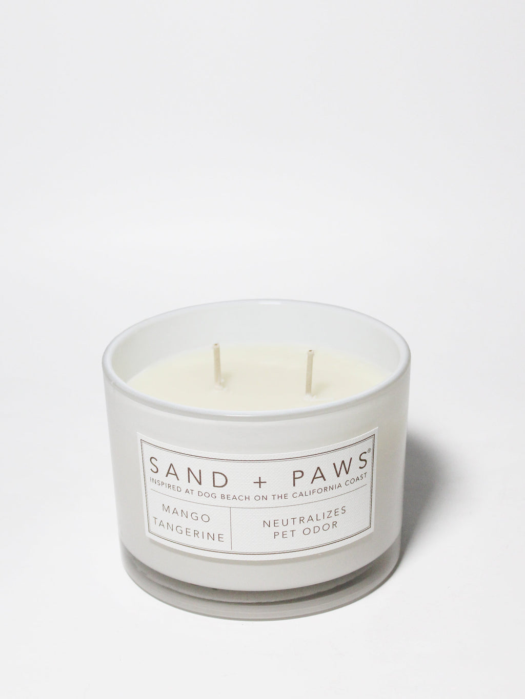 Elegant Sand + Paws Mango Tangerine 12 oz scented candle