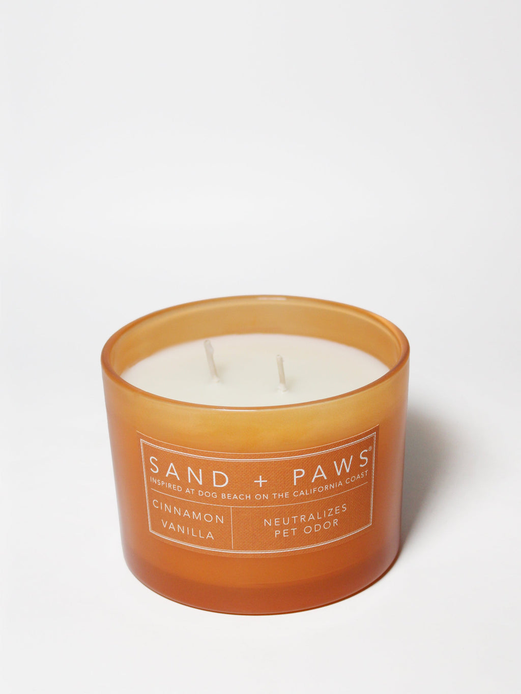 Elegant Sand + Paws Cinnamon Vanilla 12 oz scented candle