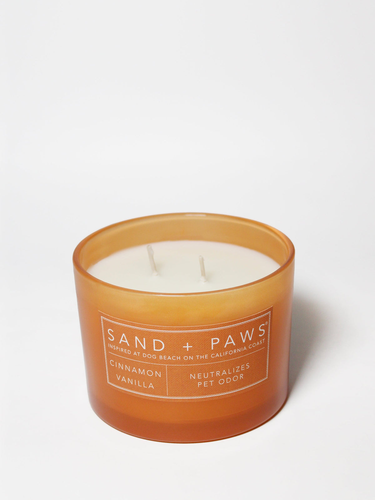 Elegant Sand + Paws Cinnamon Vanilla 12 oz scented candle