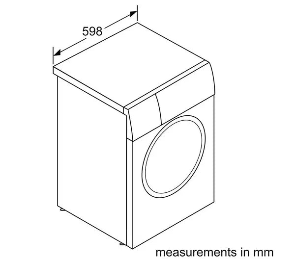 BOSCH Series 6 WGG244ZCGB AntiStain 9 kg 1400 Spin Washing Machine - Graphite