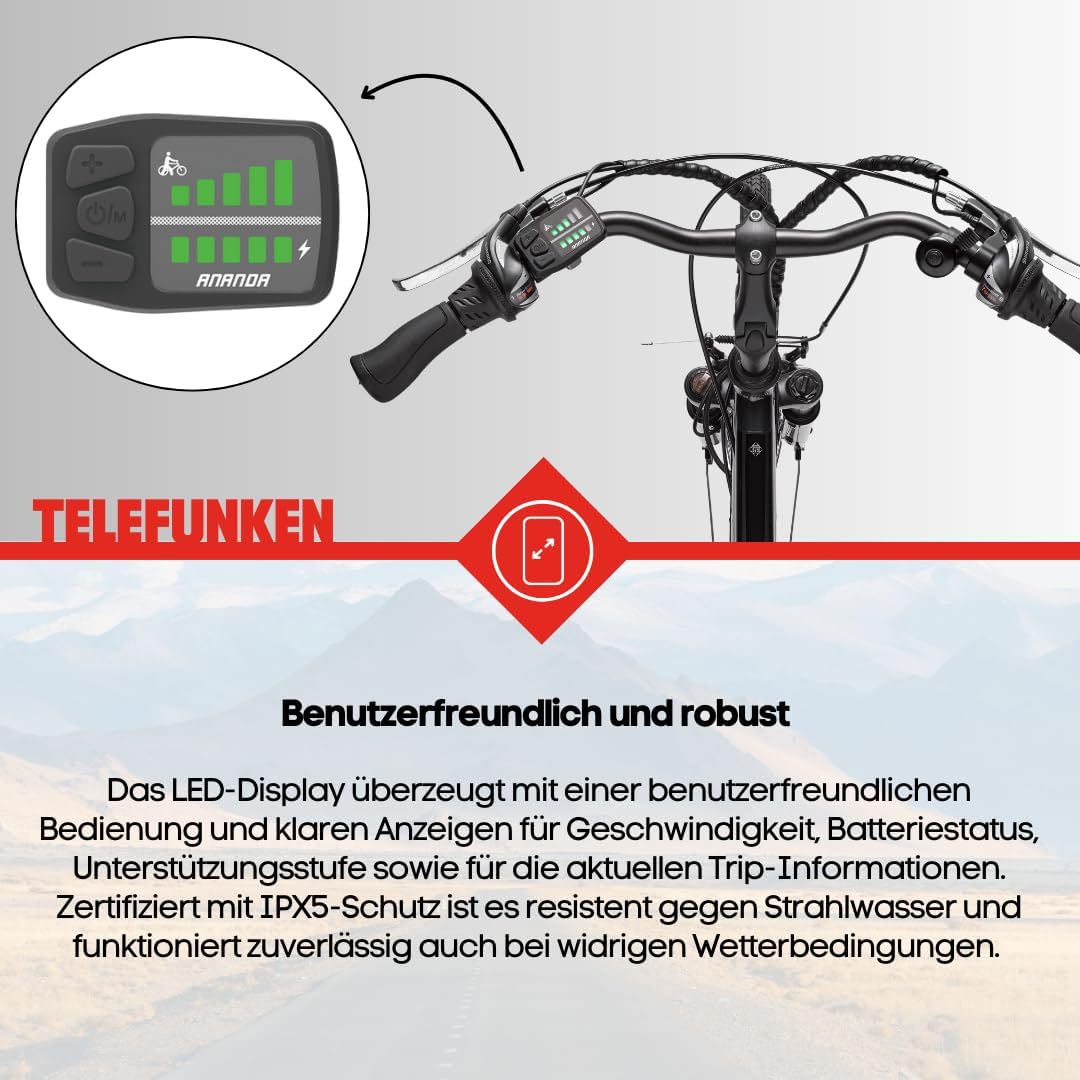 TELEFUNKEN E-Bike Trekking Expedition XT480 / XT481, 28 Zoll