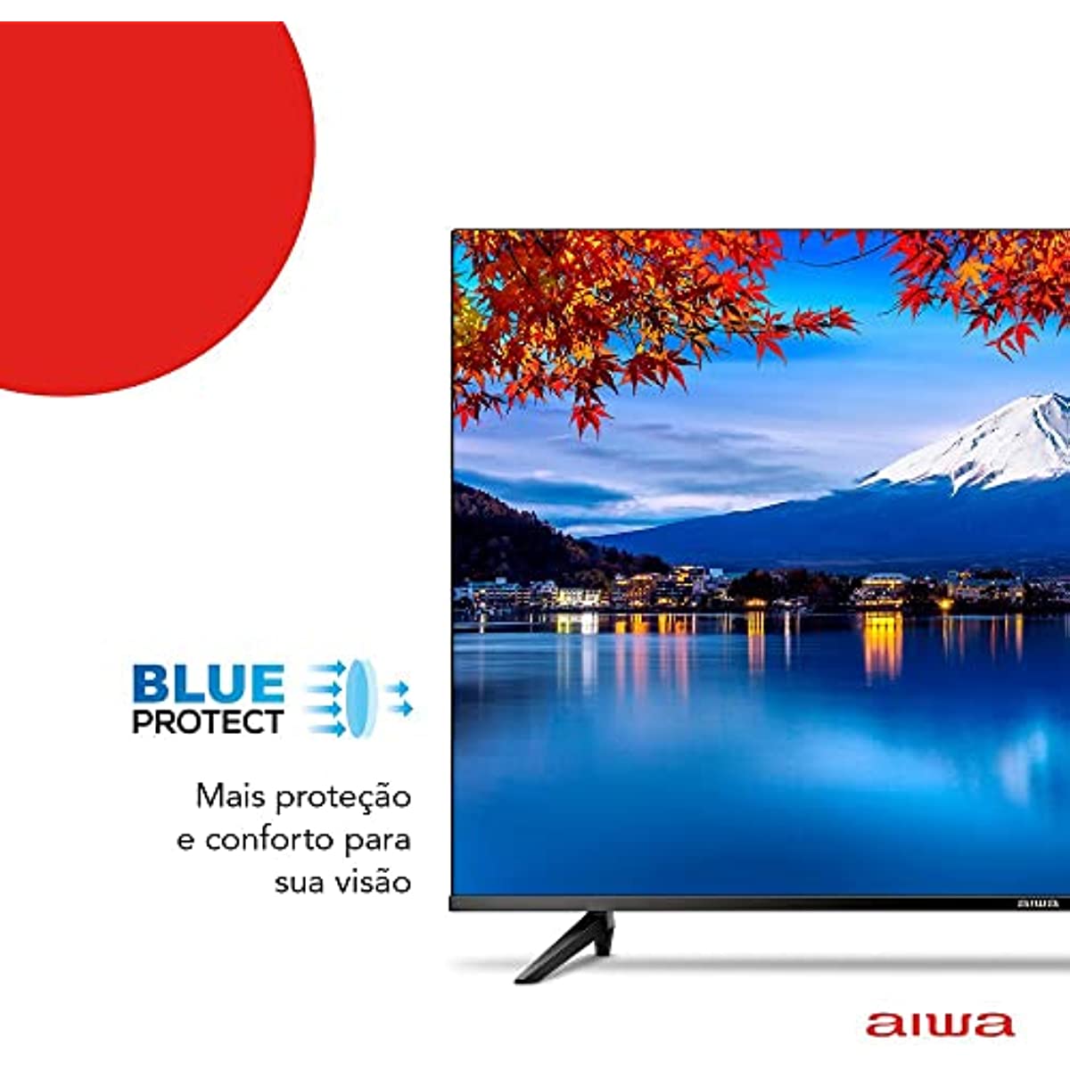 SmartTV Aiwa 50” 4K, Borda Ultrafina, HDR10, Dolby Áudio - AWS-TV-50-BL-01 TV 50" SMART - BORDA INFINITA AWS-TV-50-BL-01 BIVOLT
