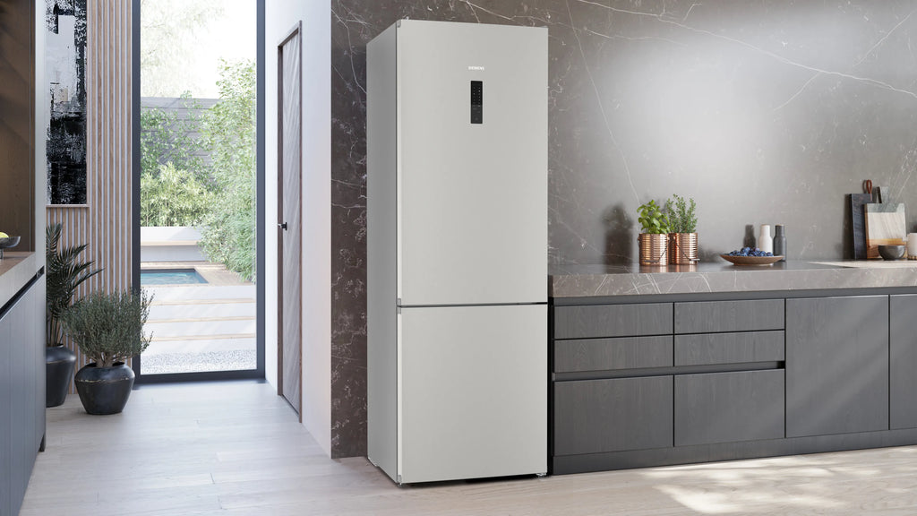 SIEMENS KG49NXIDF iQ300 Free-standing fridge-freezer with freezer at bottom 203 x 70 cm Brushed steel anti-fingerprint