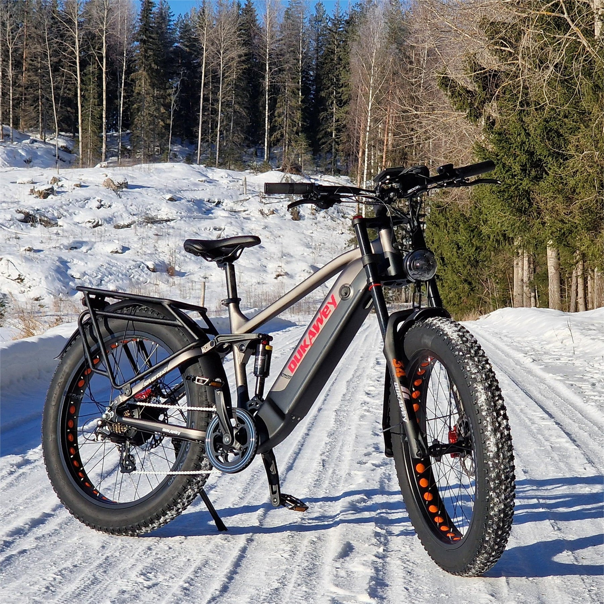 Dukawey Silvertip8 1000W 26" Fat Bike E-Mountainbike SUV E-bike 52V 20Ah
