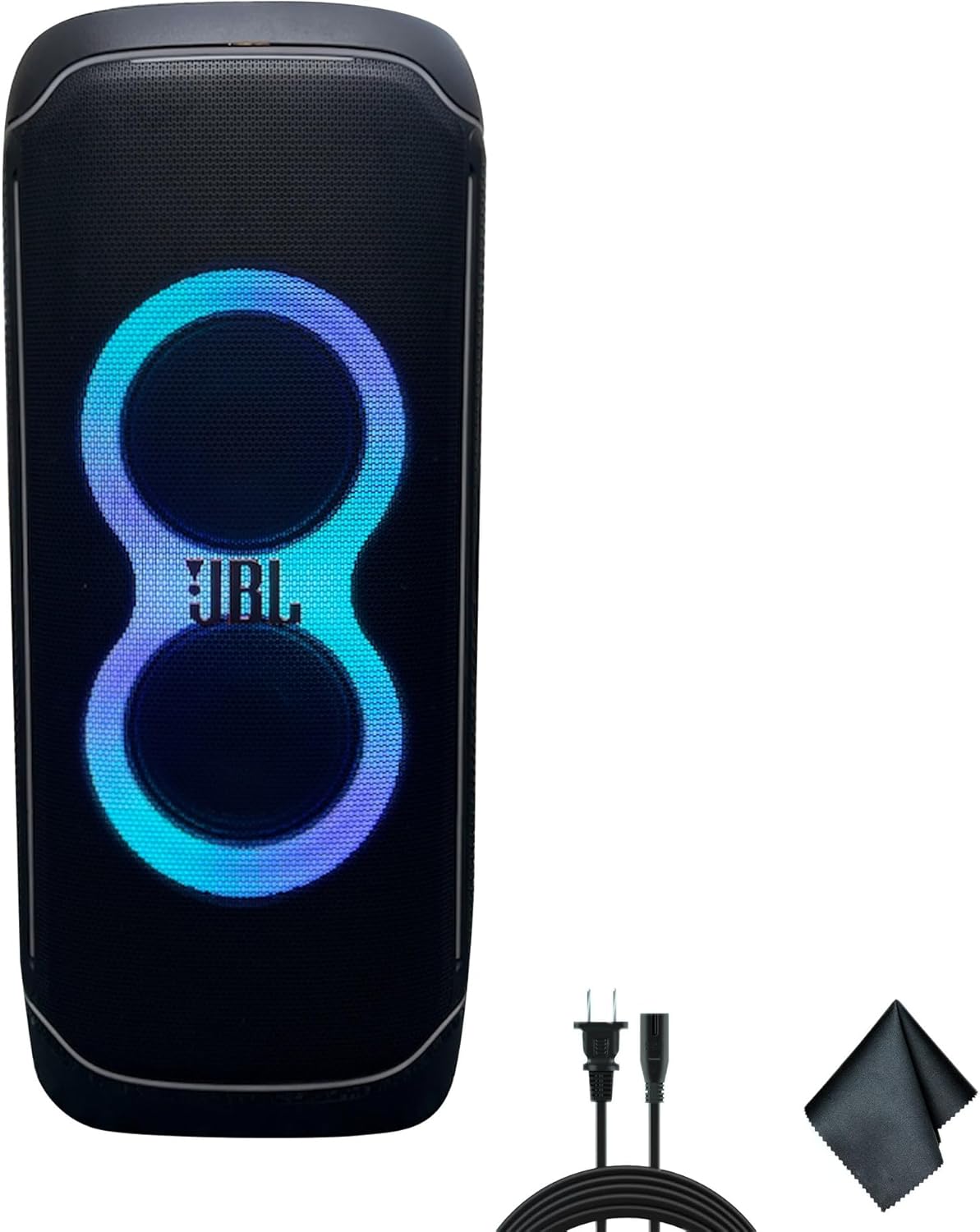 JBL 2 x PartyBox Ultimate 1100W Portable Speaker - Wi-fi & Bluetooth Connectivity Splashproof, Powerful Sound and Exciting Light Show (JBLPARTYBOXULTAM) + Cleaning Cloth + More