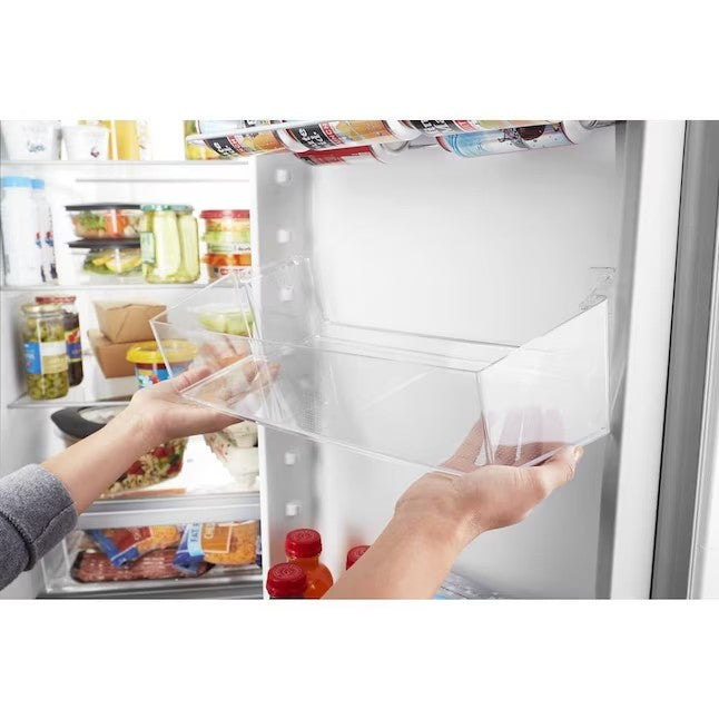 Whirlpool 21.4-cu ft Side-by-Side Refrigerator with Ice Maker (Fingerprint Resistant Stainless Steel)