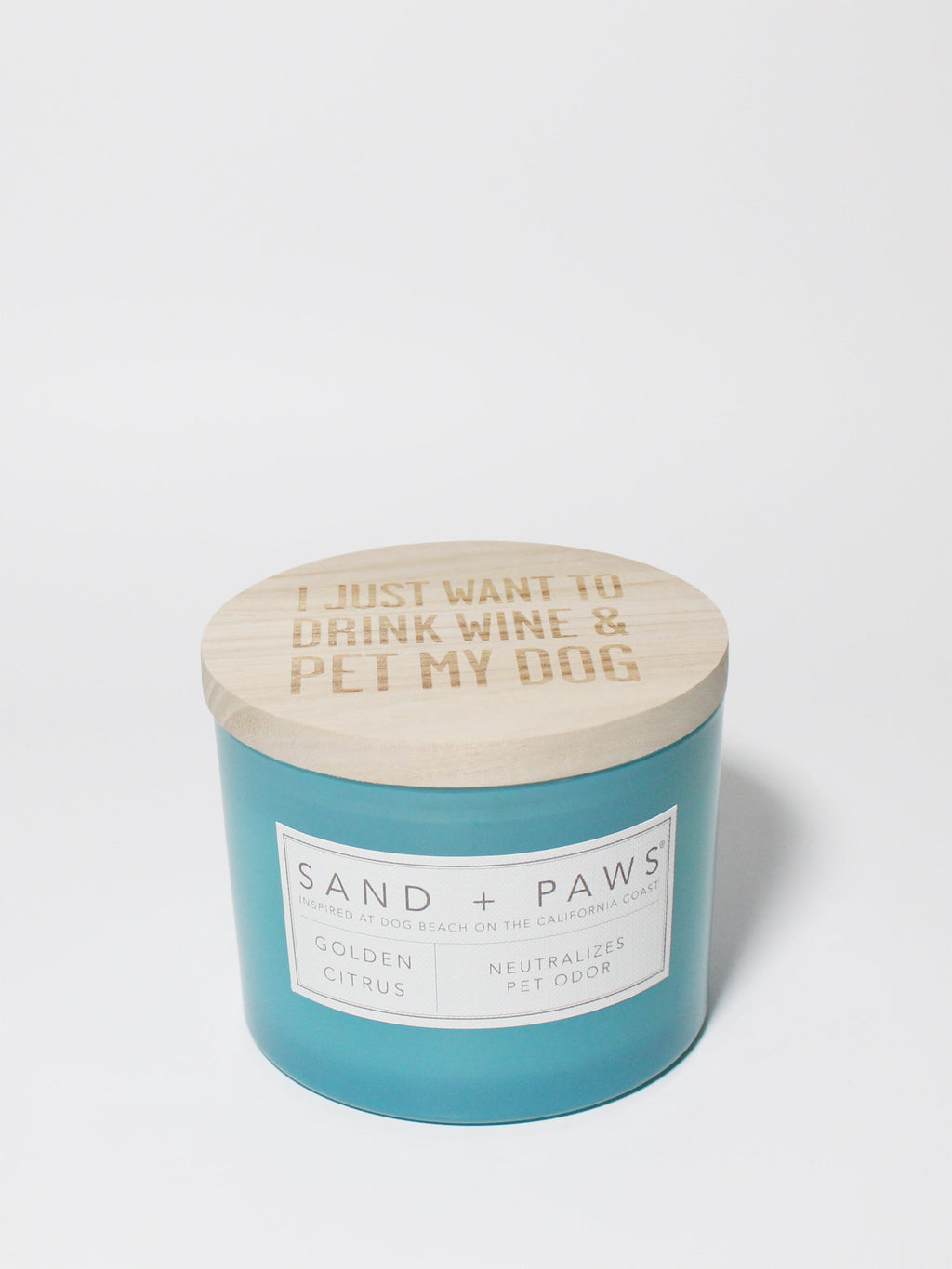 Elegant Sand + Paws Golden Citrus 12 oz scented candle