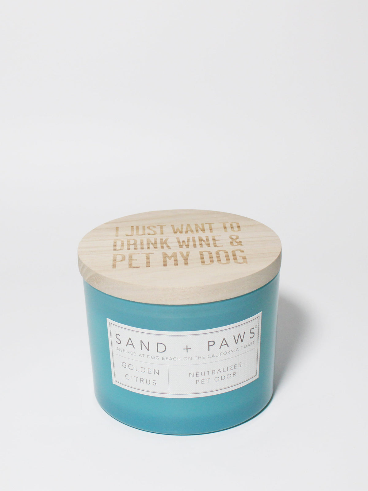 Elegant Sand + Paws Golden Citrus 12 oz scented candle