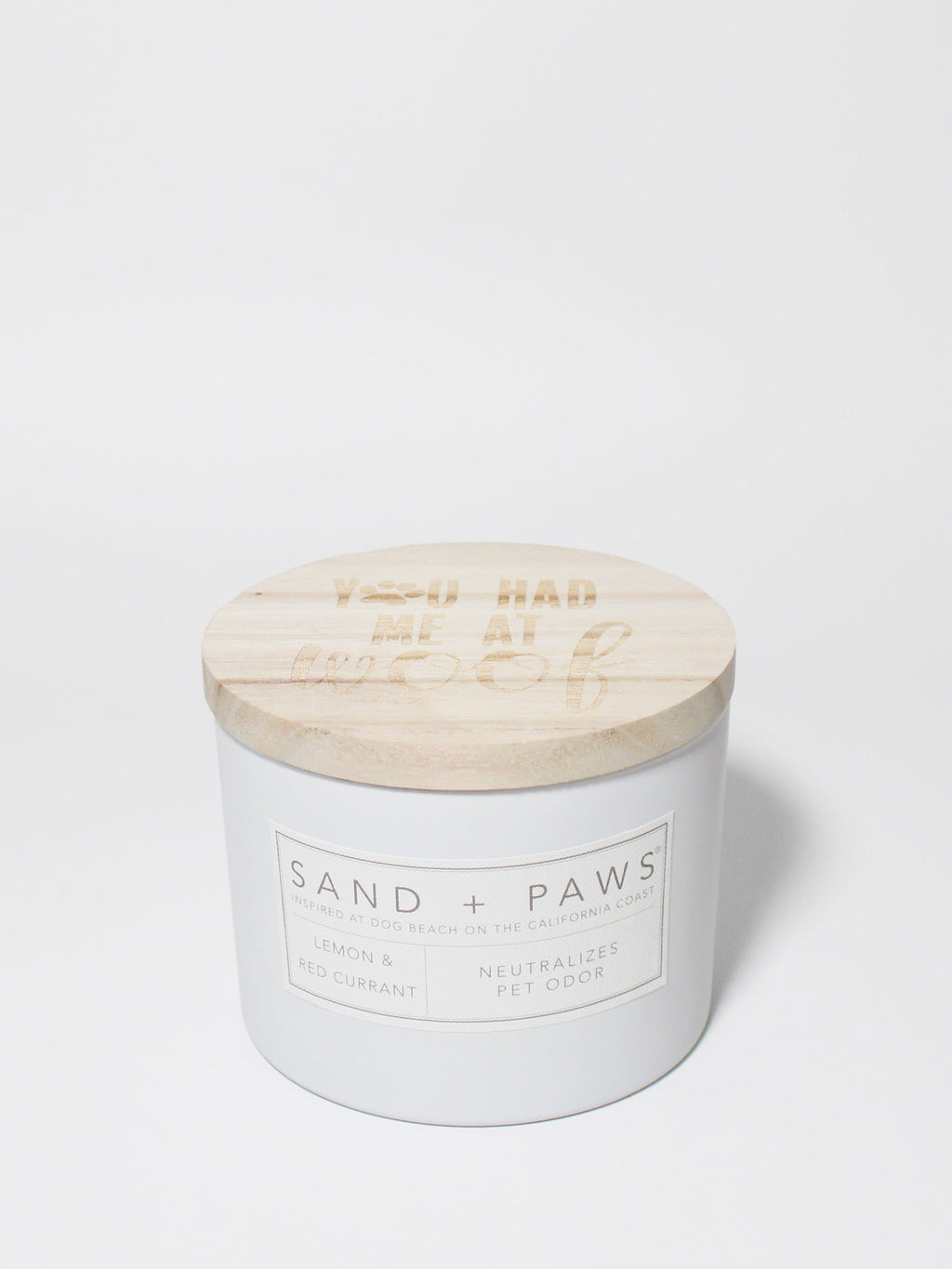Elegant Sand + Paws Lemon & Red Currant 12 oz scented candle