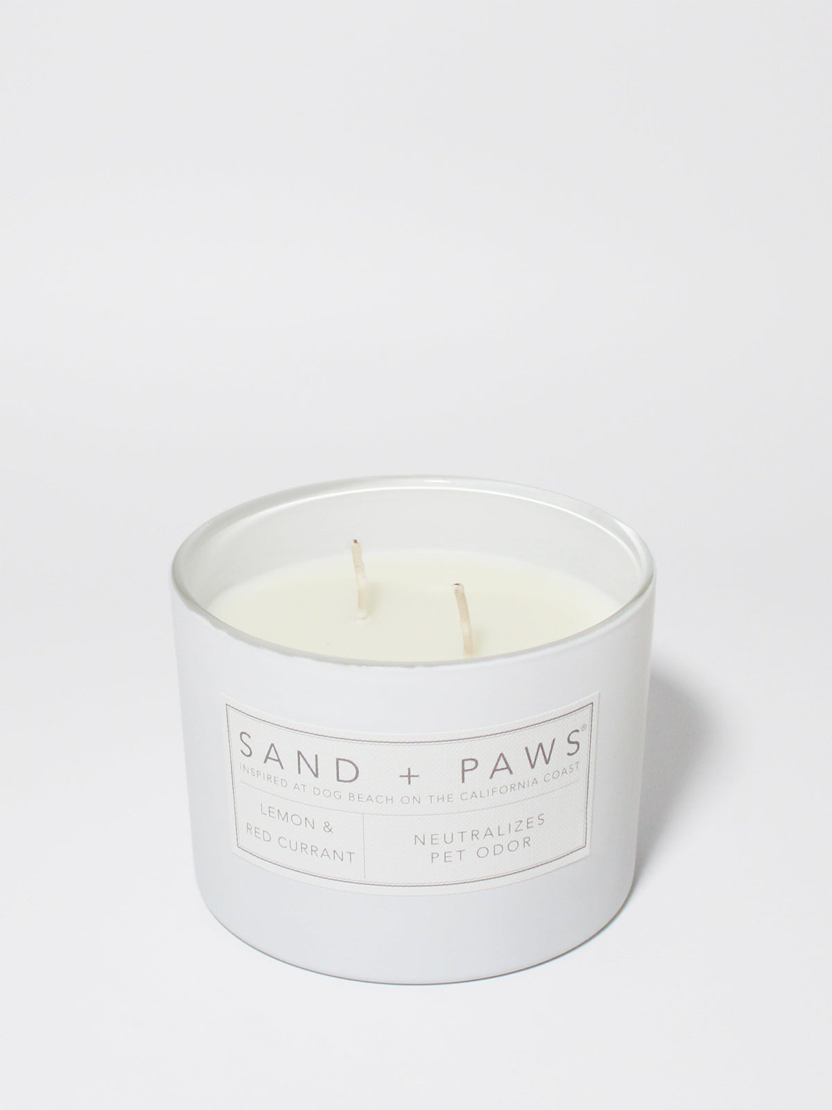 Elegant Sand + Paws Lemon & Red Currant 12 oz scented candle