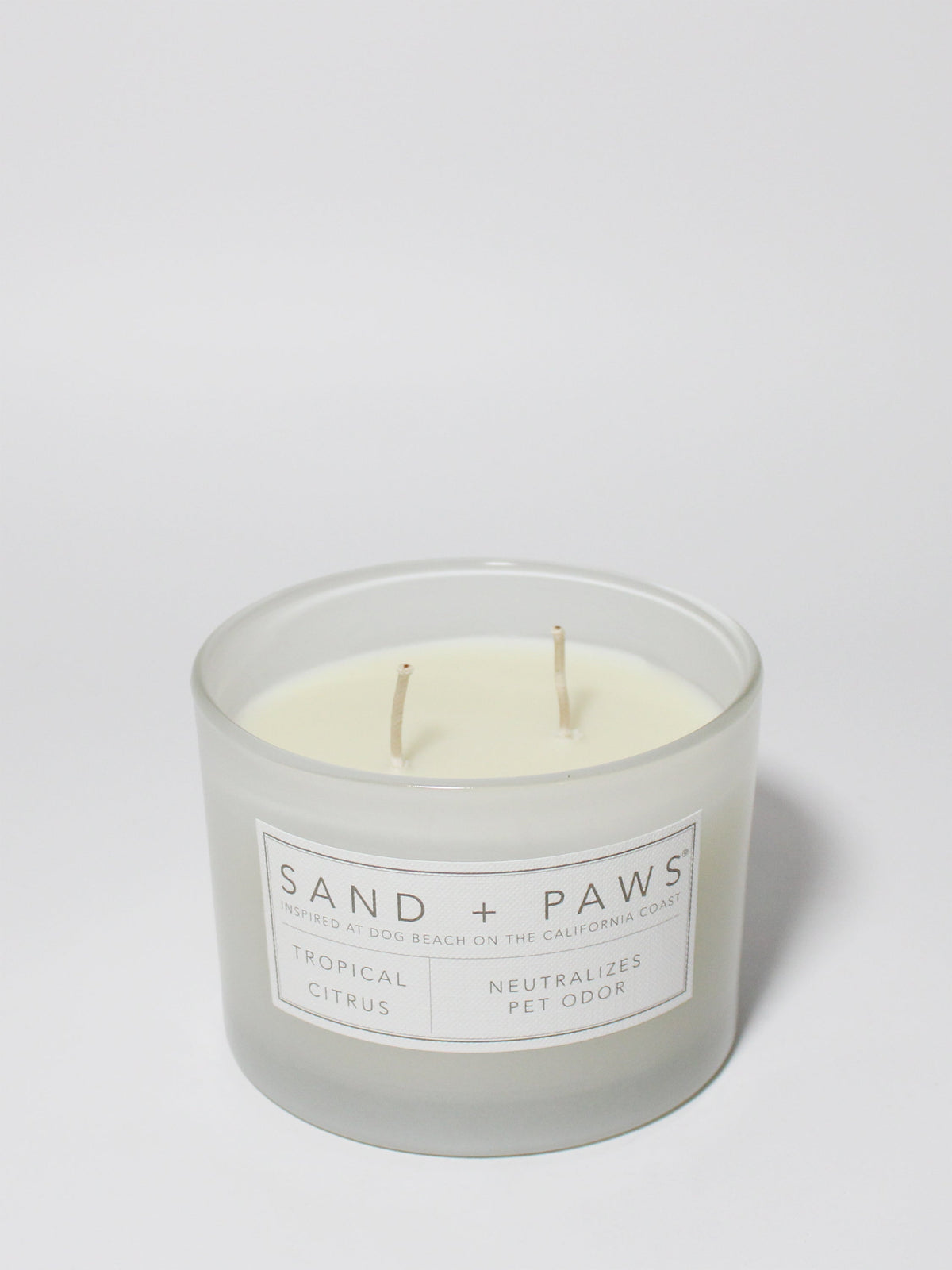 Elegant Sand + Paws Tropical Citrus 12 oz scented candle