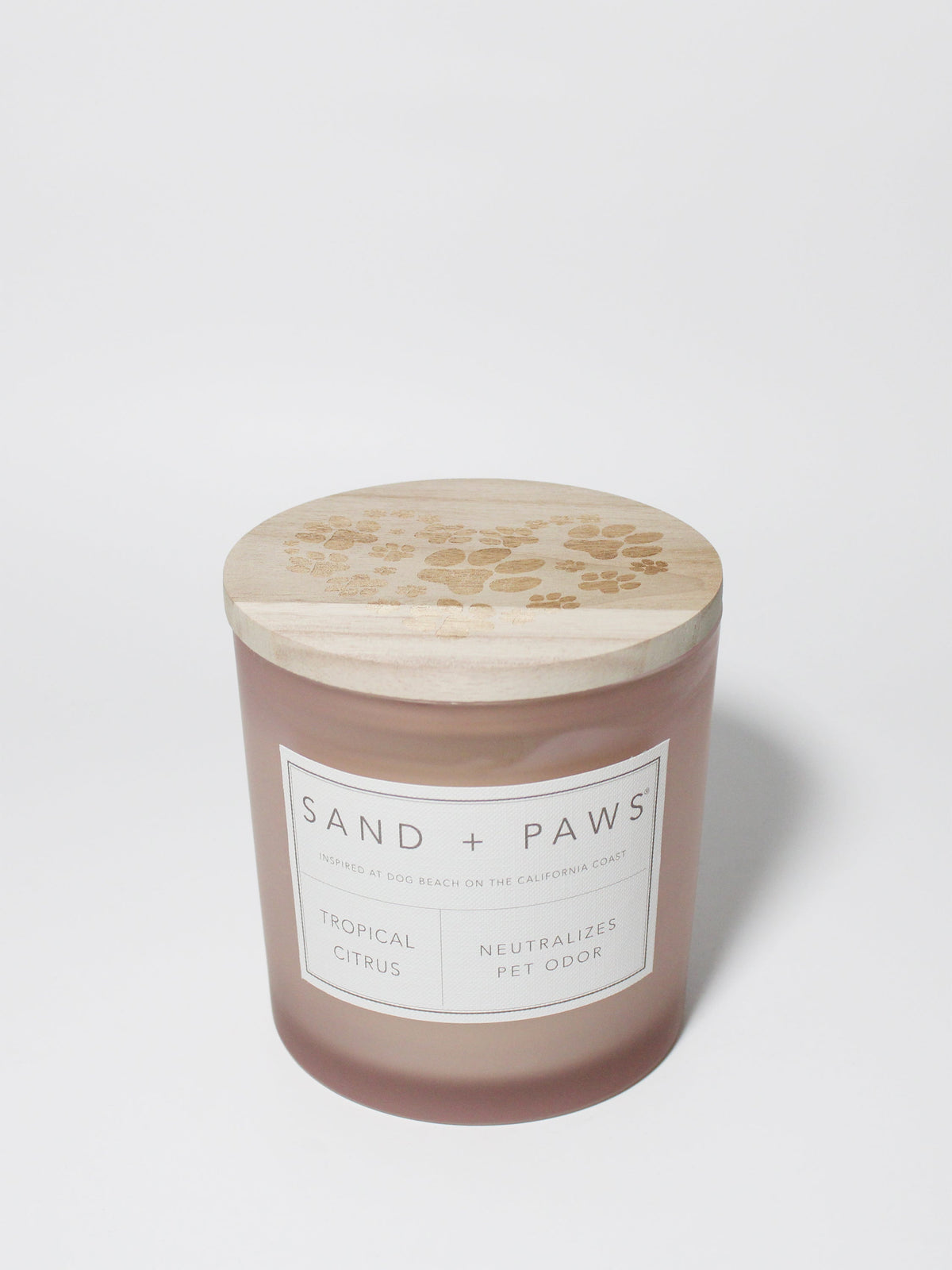 Elegant Sand + Paws Tropical Citrus 21 oz scented candle