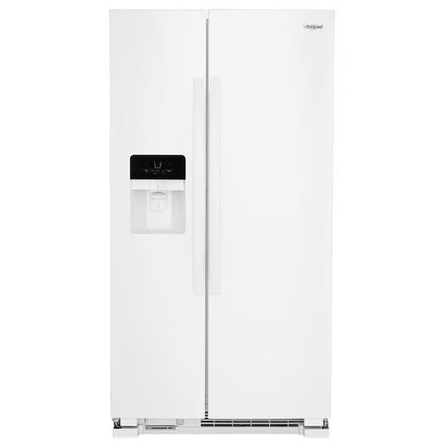 Whirlpool 21.4-cu ft Side-by-Side Refrigerator with Ice Maker (Fingerprint Resistant Stainless Steel)