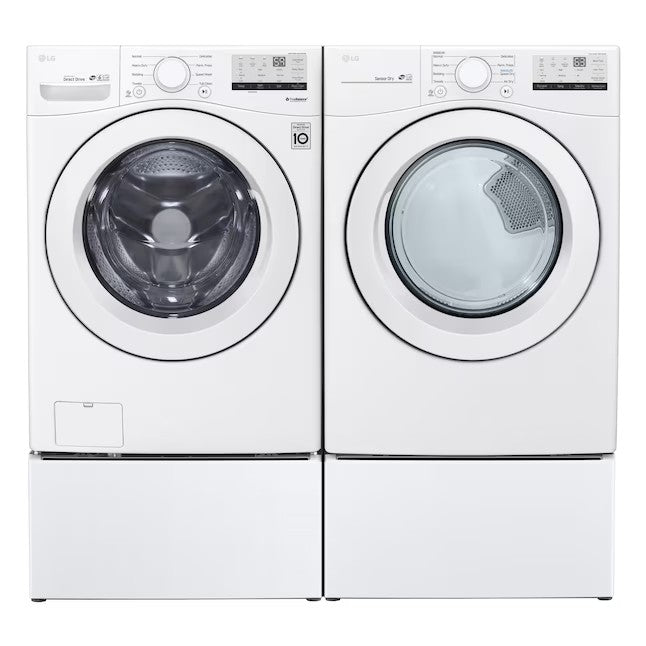 LG 7.4-cu ft Stackable Electric Dryer (White) ENERGY STAR