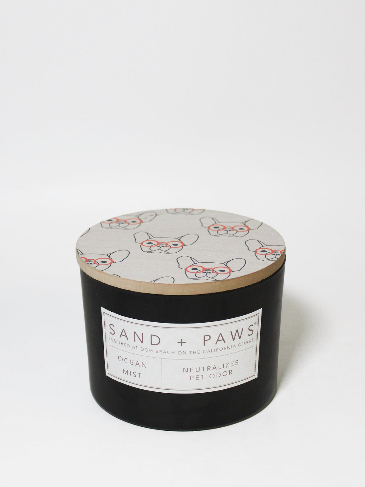 Elegant Sand + Paws Ocean Mist 12 oz scented candle