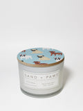 Elegant Sand + Paws California Beach House 12 oz scented candle