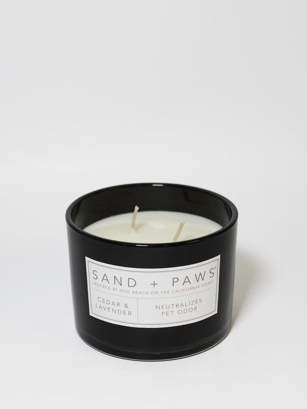 Elegant Sand + Paws Cedar & Lavender 12 oz scented candle