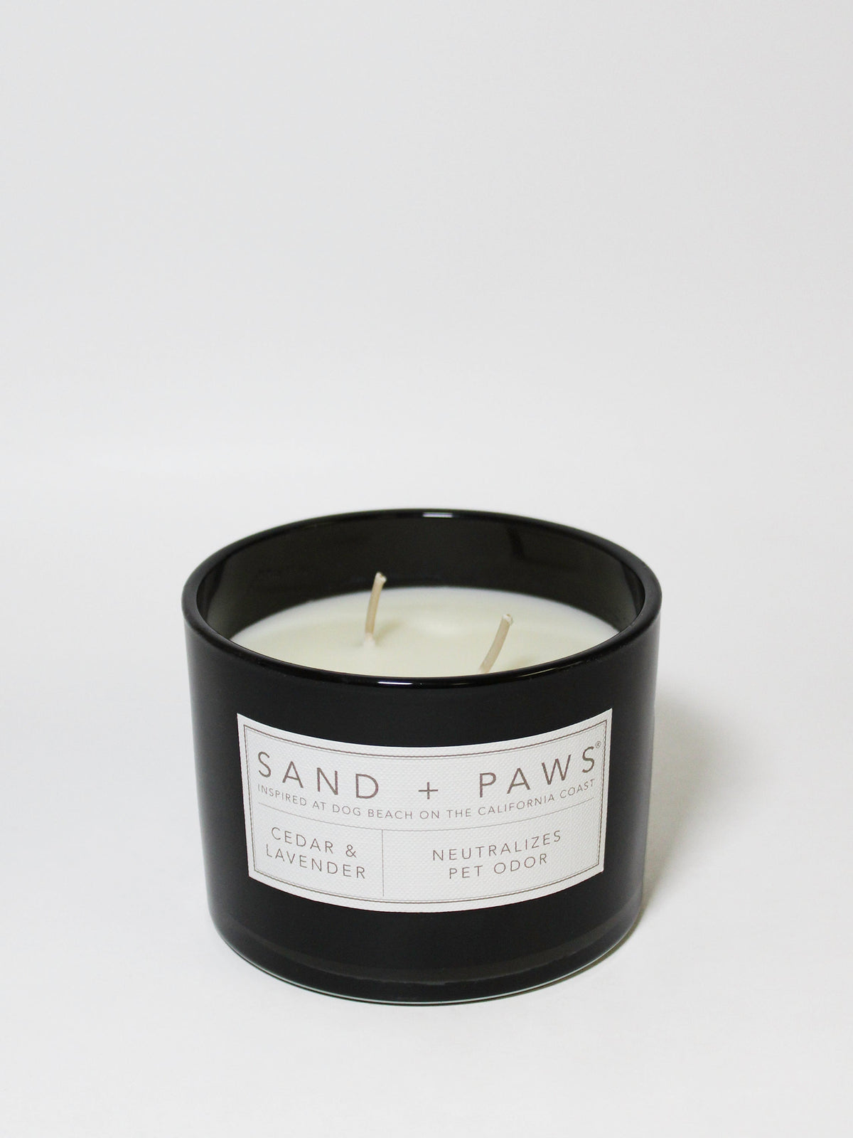Elegant Sand + Paws Cedar & Lavender 12 oz scented candle