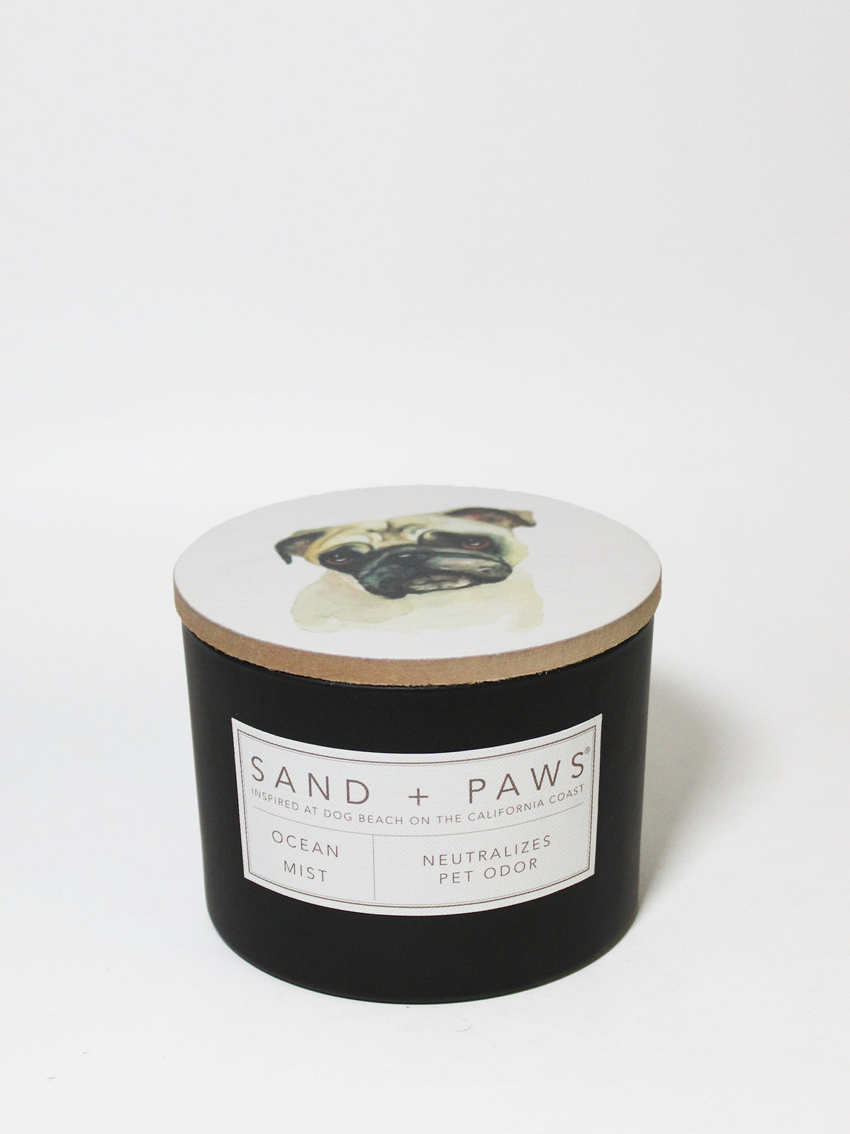 Elegant Sand + Paws Ocean Mist 12 oz scented candle
