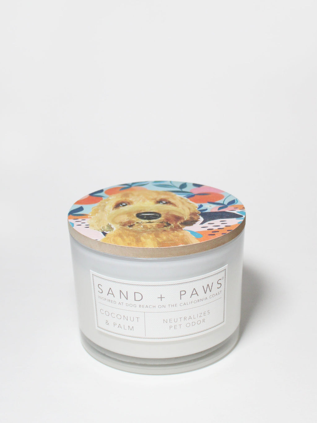 Elegant Sand + Paws Coconut & Palm 12 oz scented candle