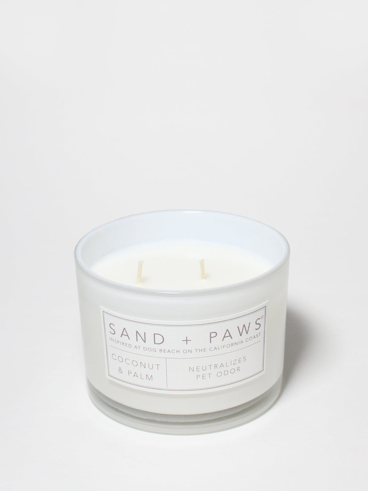 Elegant Sand + Paws Coconut & Palm 12 oz scented candle