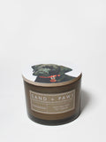 Elegant Sand + Paws Teakwood 12 oz scented candle