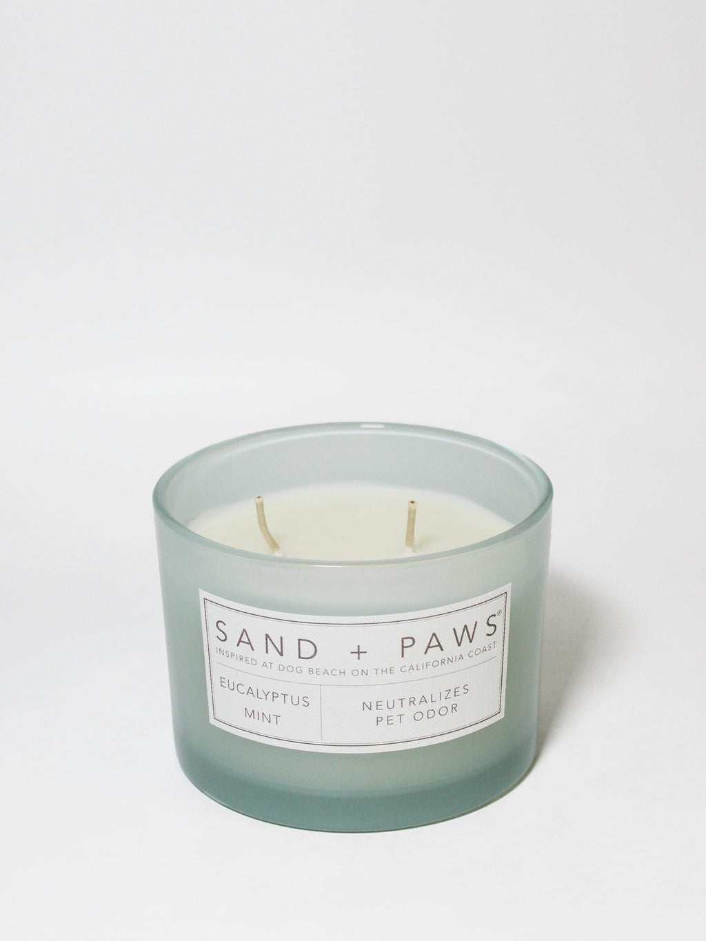 Elegant Sand + Paws Eucalyptus Mint 12 oz scented candle