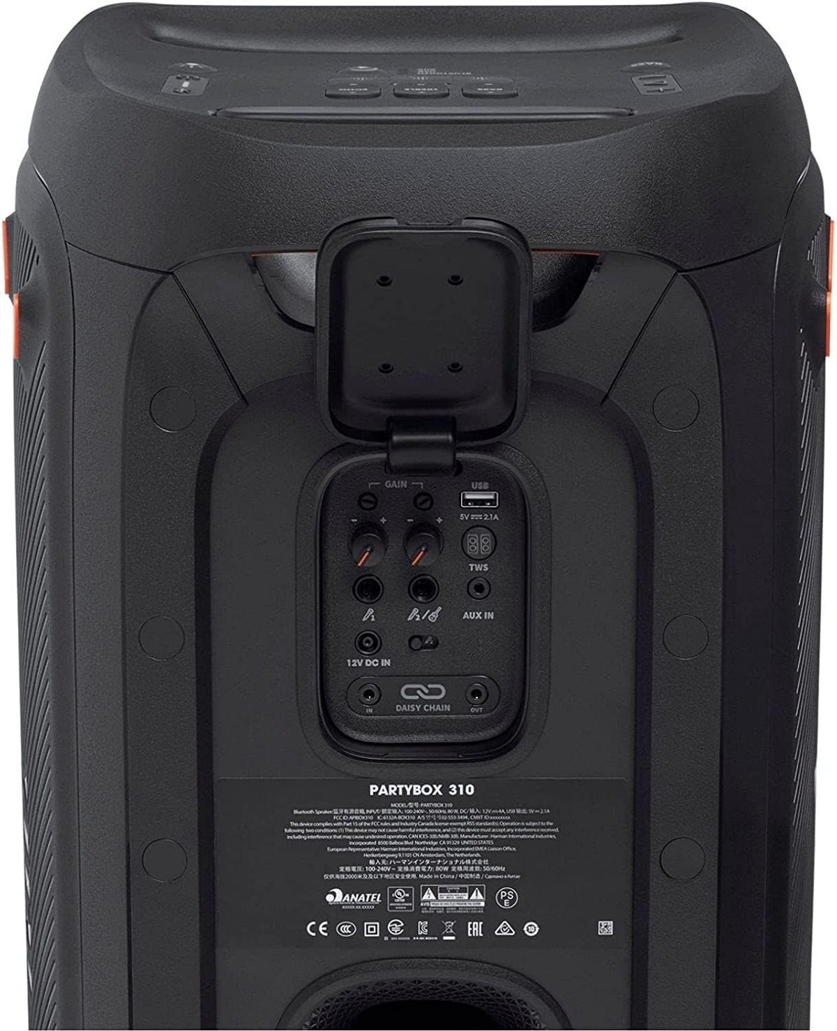 JBL Partybox 310 - Portable Party Speaker with Long Lasting Battery, Powerful JBL Sound and Exciting Light Show,Black