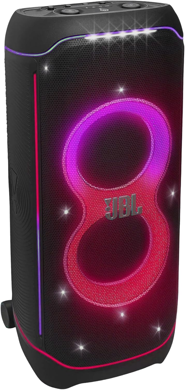 JBL 2 x PartyBox Ultimate 1100W Portable Speaker - Wi-fi & Bluetooth Connectivity Splashproof, Powerful Sound and Exciting Light Show (JBLPARTYBOXULTAM) + Cleaning Cloth + More