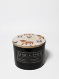 Elegant Sand + Paws Mahogany & Teakwood 12 oz scented candle